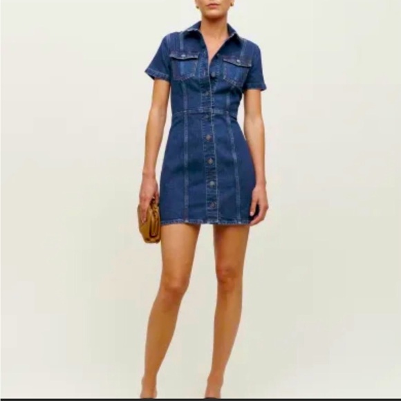 Reformation Kent Denim Mini Dress - Sold Out! - Picture 1 of 6
